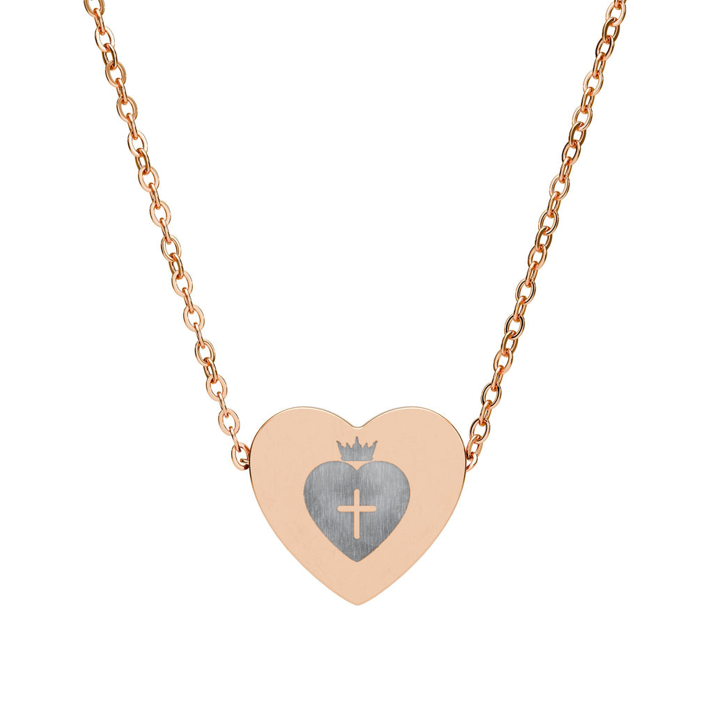 Christian Heart Necklace (Engraving) YESHUALL