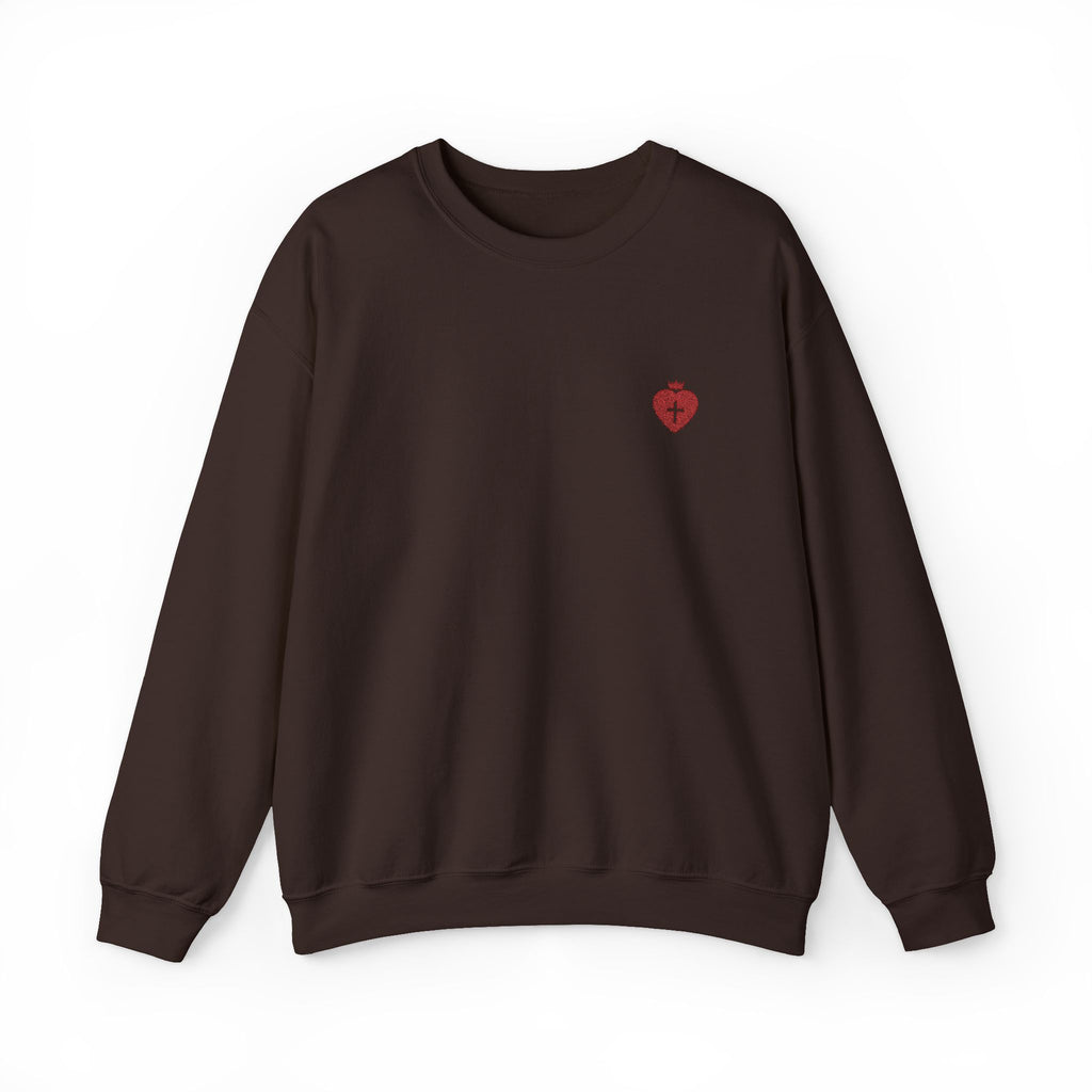 "Heart Cross" Christian Women's Crewneck Sweatshirt