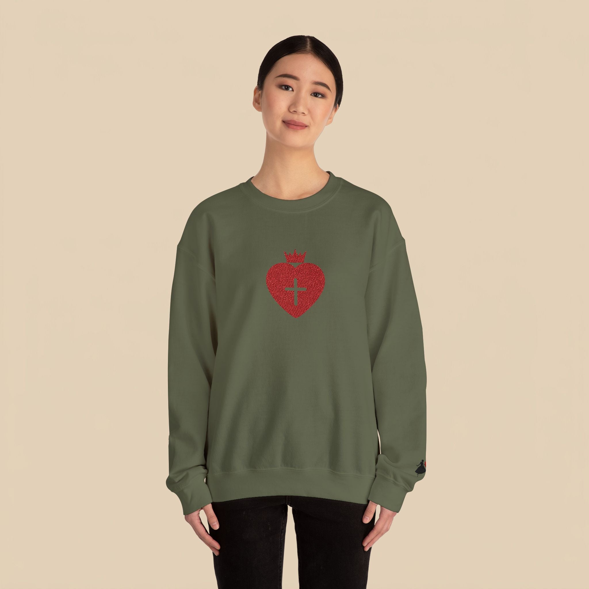 Daughter of the King Christian Crewneck Sweatshirt Faith-Based Apparel