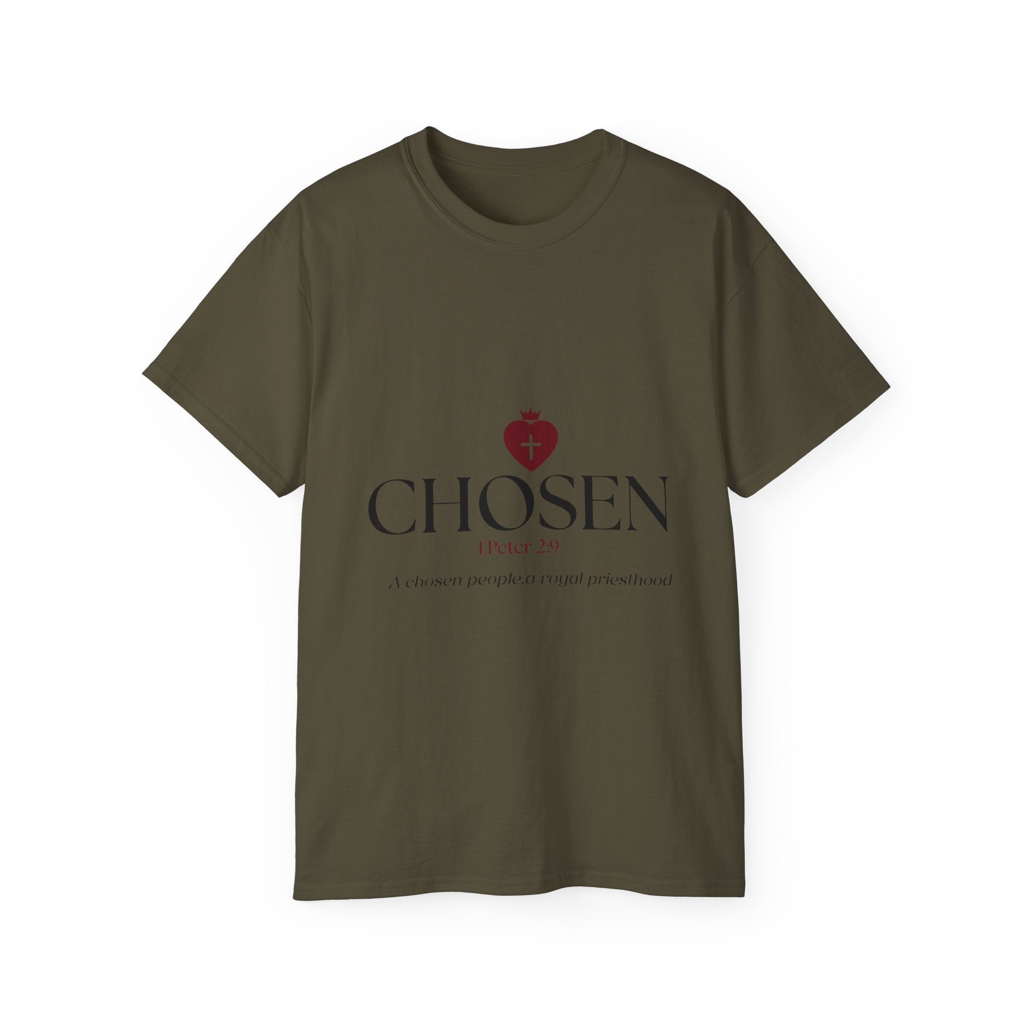 Christian T-Shirt_"CHOSEN" Peter 1:29 Bible