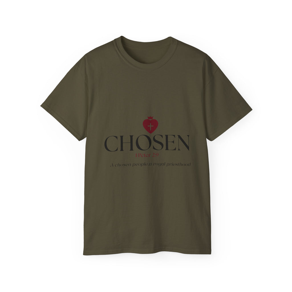 Christian T-Shirt_"CHOSEN" Peter 1:29 Bible