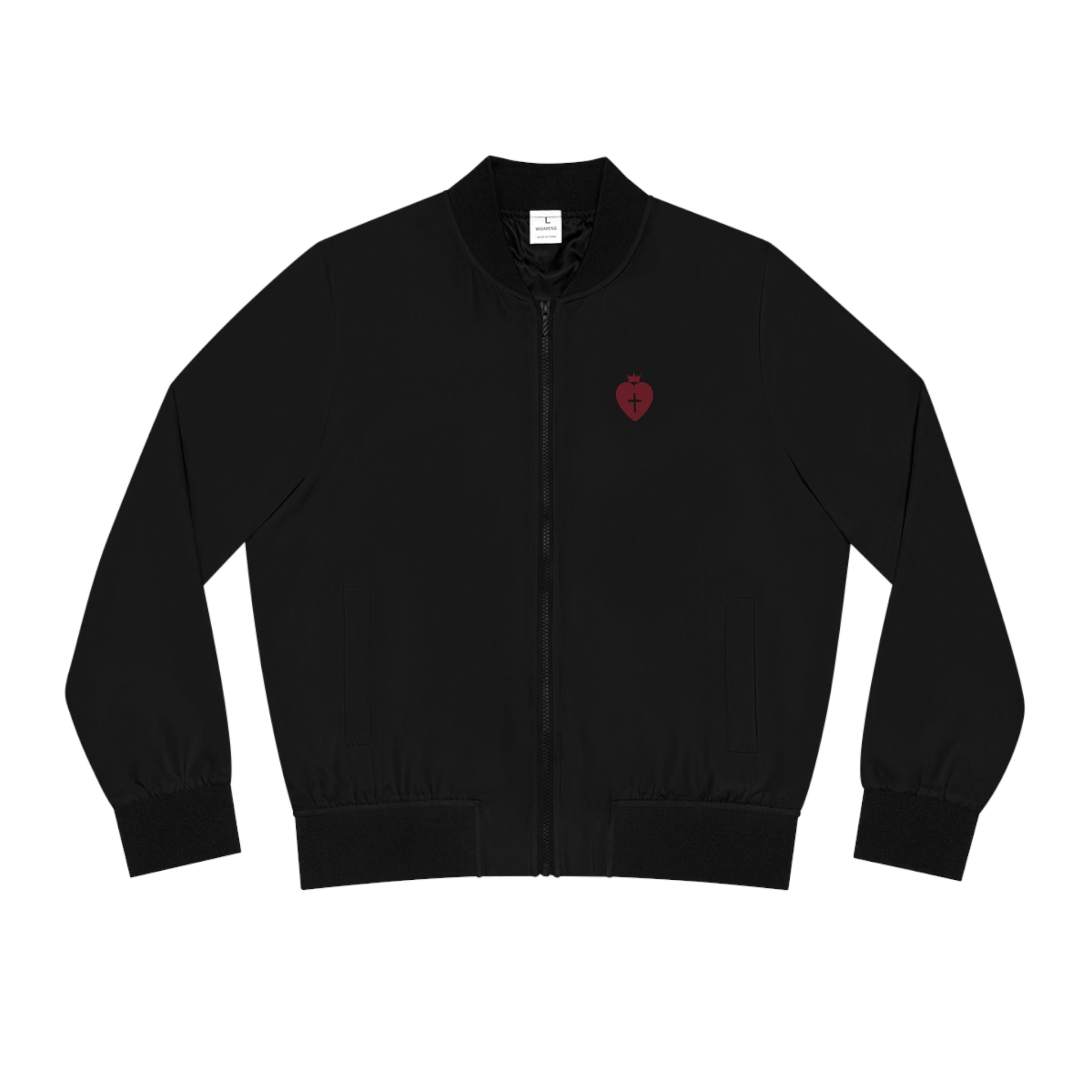 The King's Banner – Heart Cross Women's Bomber Jacket