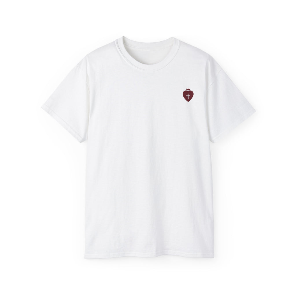"Heart Cross" Christian Women's T-Shirt  Sand
