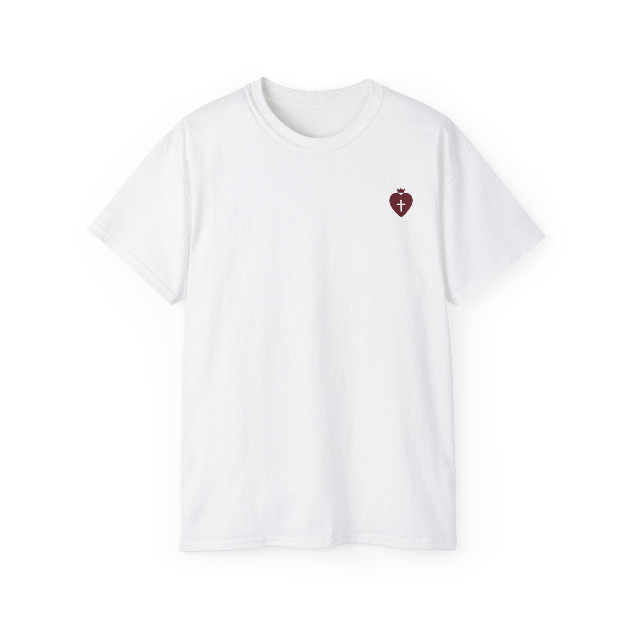 "Heart Cross" Christian Women's T-Shirt  Sand