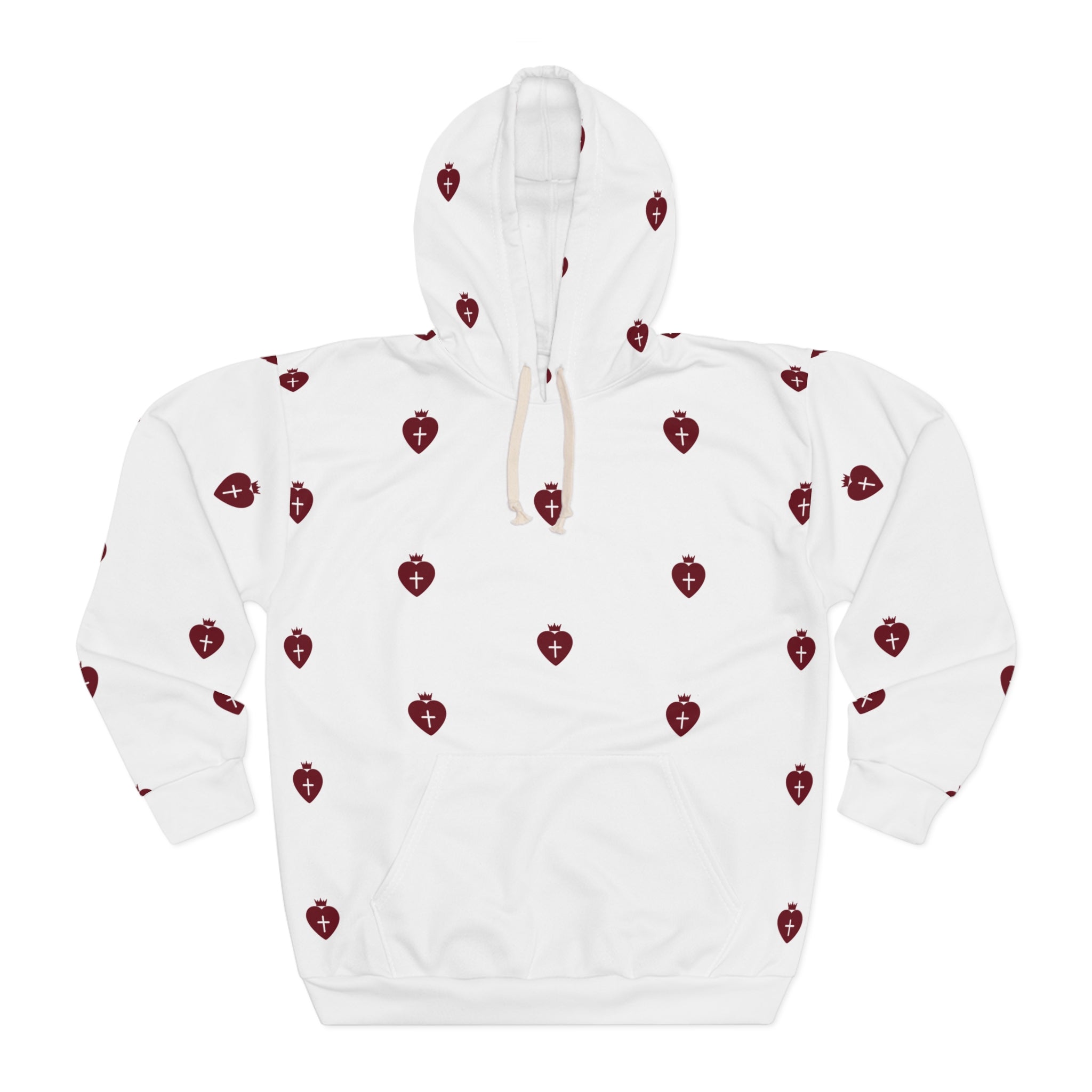 Christian Hoodie "Heart Cross" Woman wear faith Bible