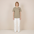 "Heart Cross" Christian Women's T-Shirt  Sand