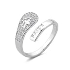 Adjustable Cross Cut Out Ring - YESHUALL