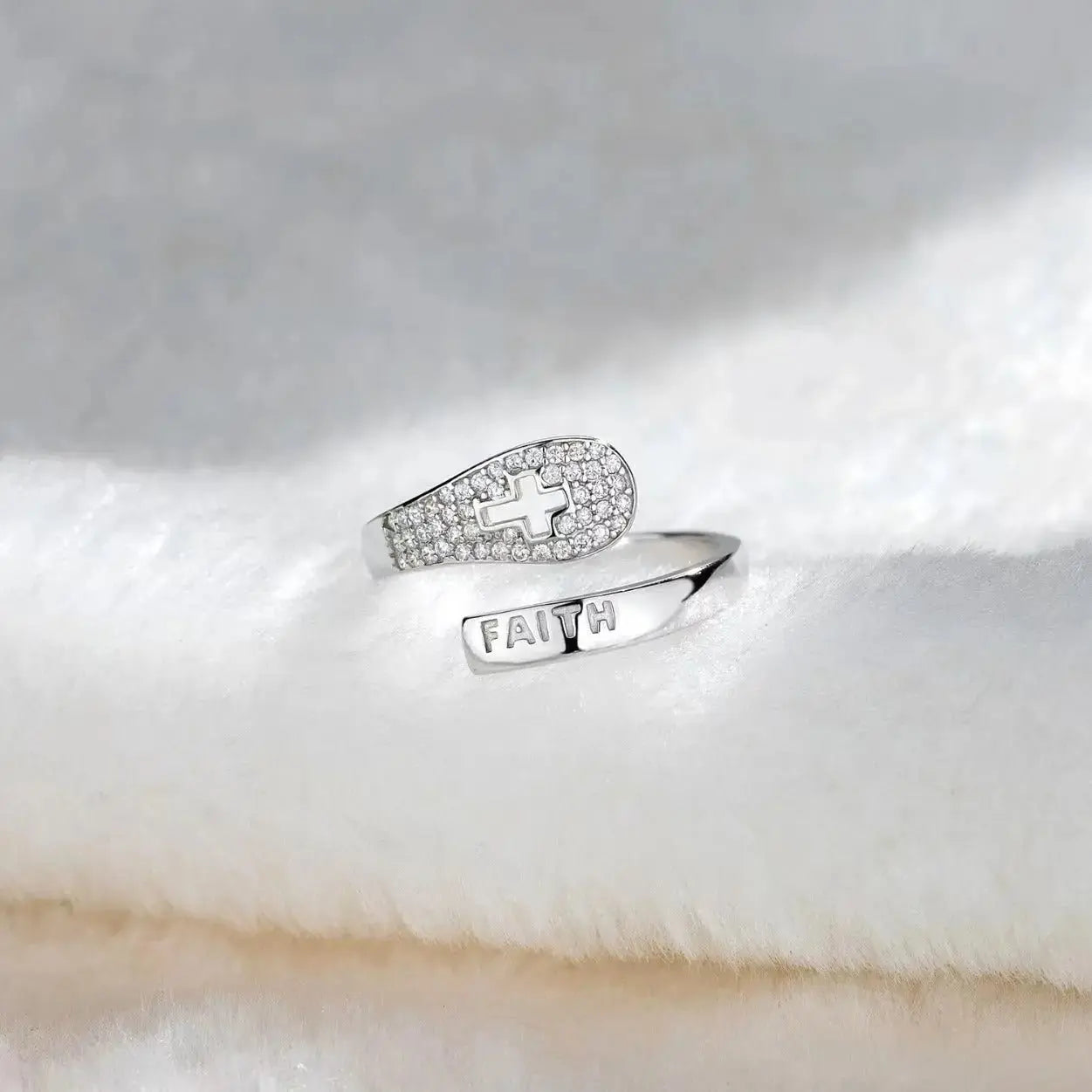 Adjustable Cross Cut Out Ring - YESHUALL