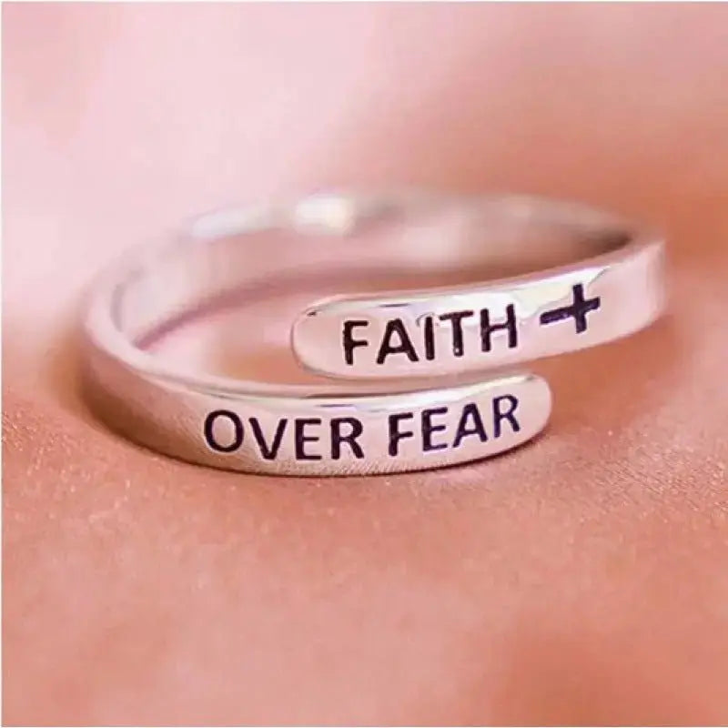 Alloy geometric cross ring - YESHUALL