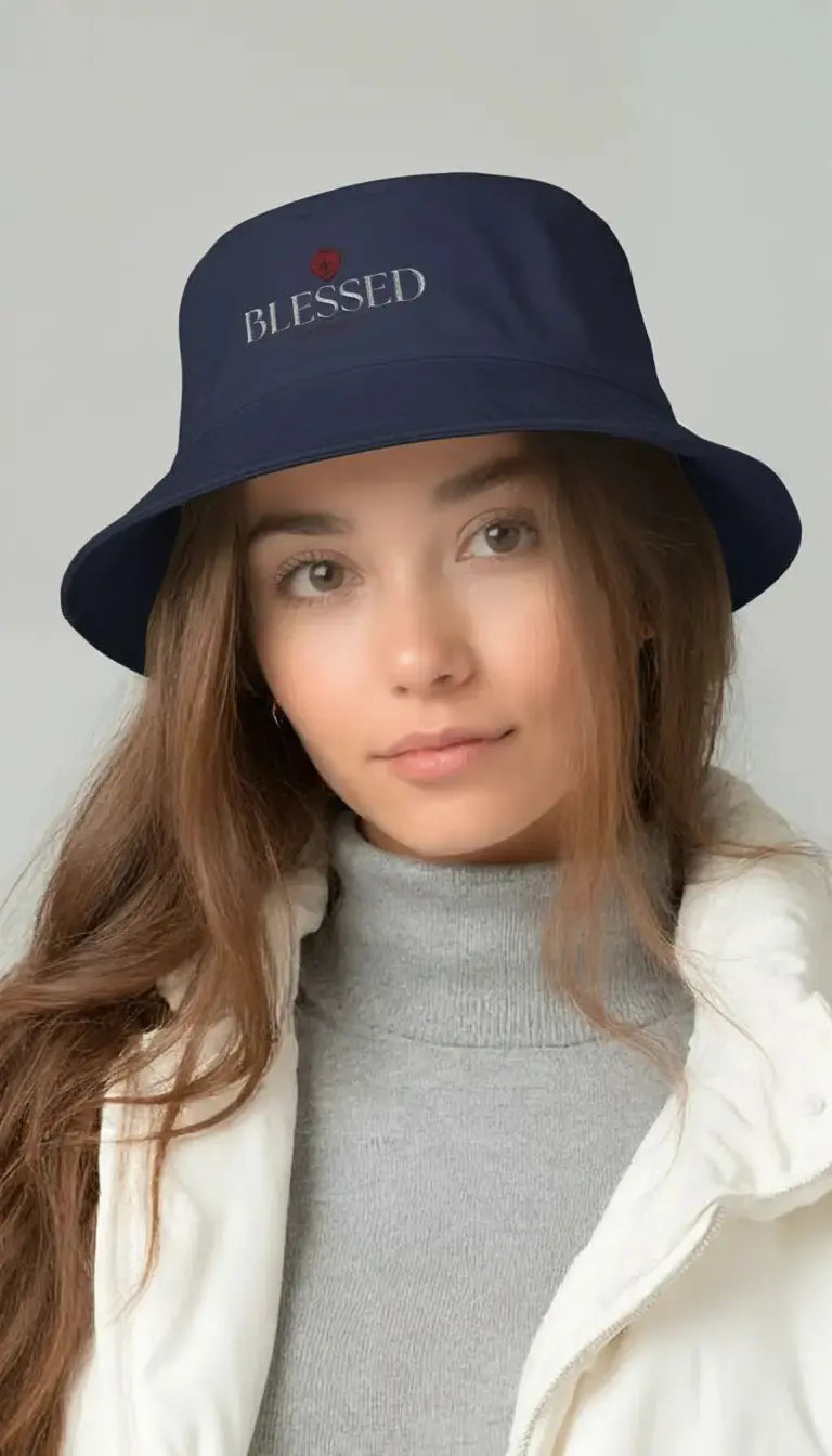 Christian embroidered bucket hat faith accessory, YESHUALL