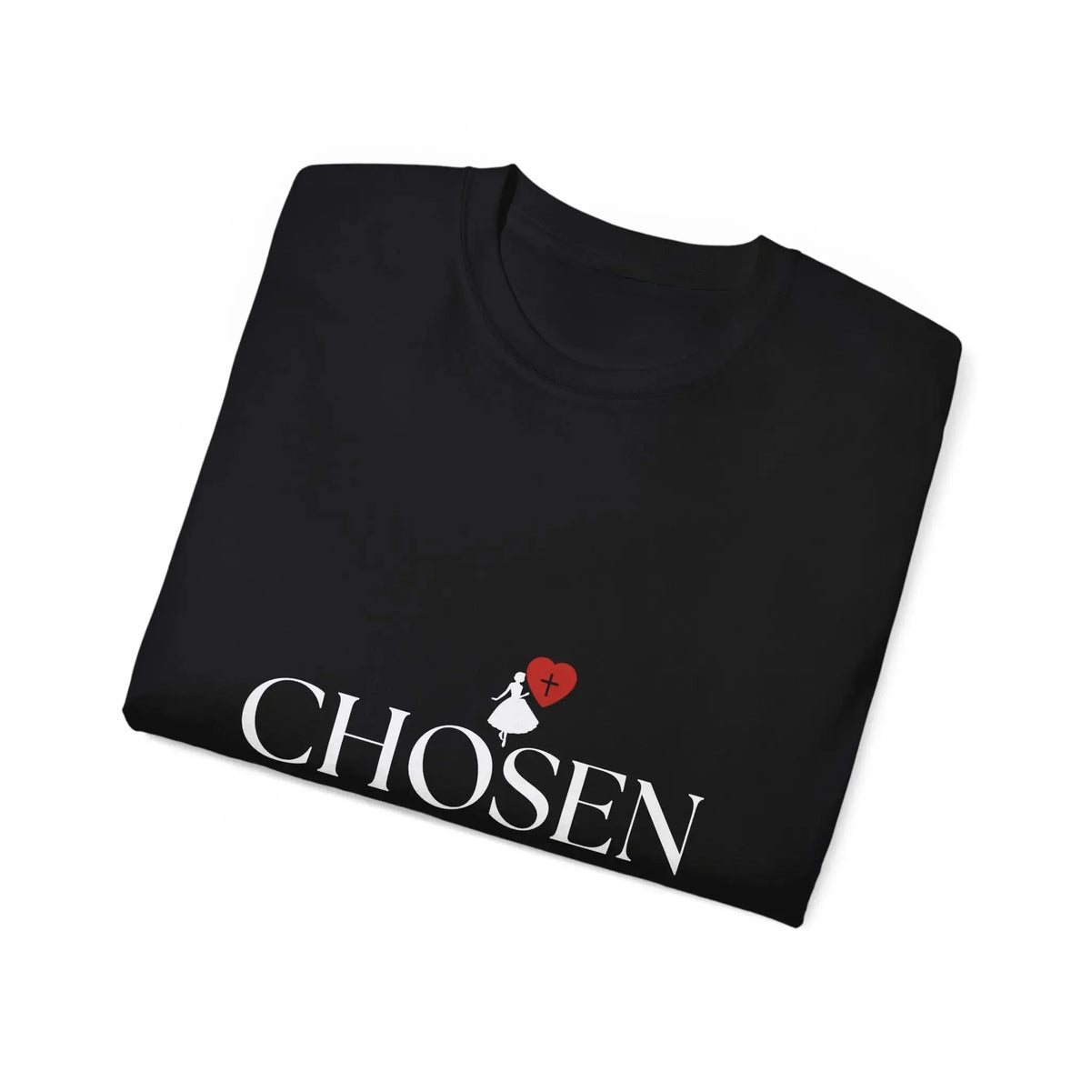 "Chosen" Christian Women's T-Shirt I1 Peter 2:9 I Black - YESHUALL