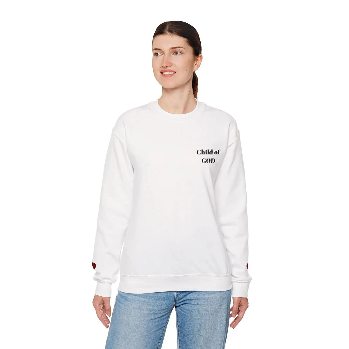 Bible truth sweatshirt worn outdoor, Christian women's apparel