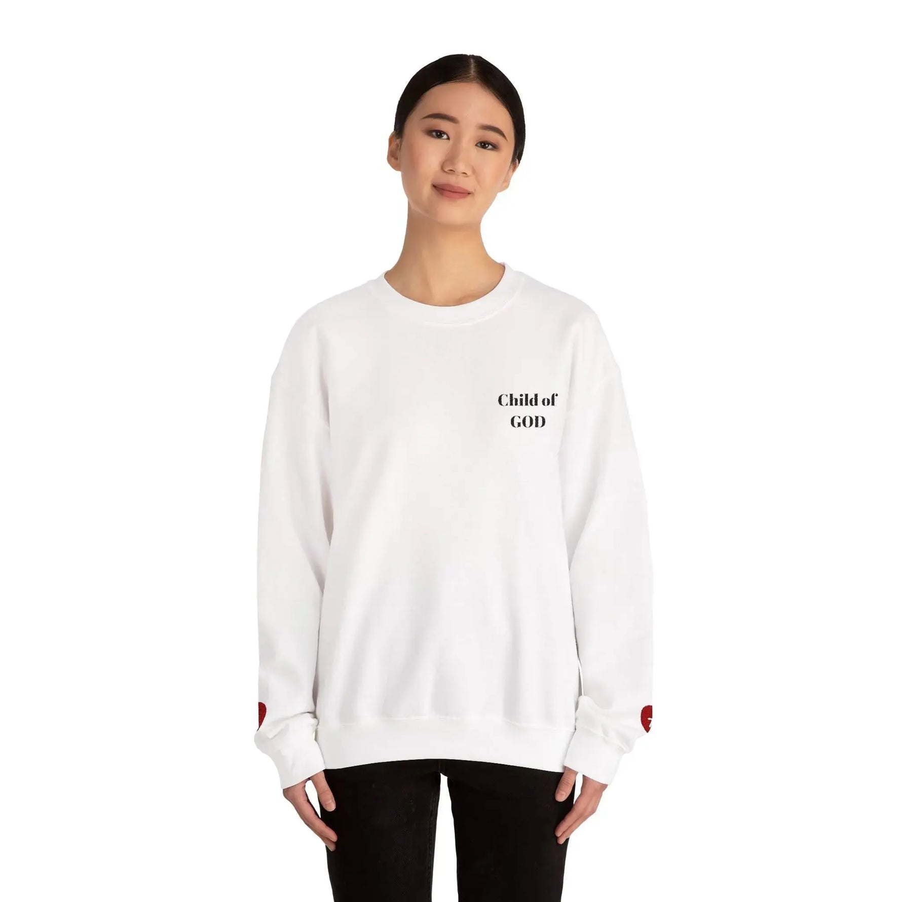 Bible truth sweatshirt side profile, Christian faith apparel