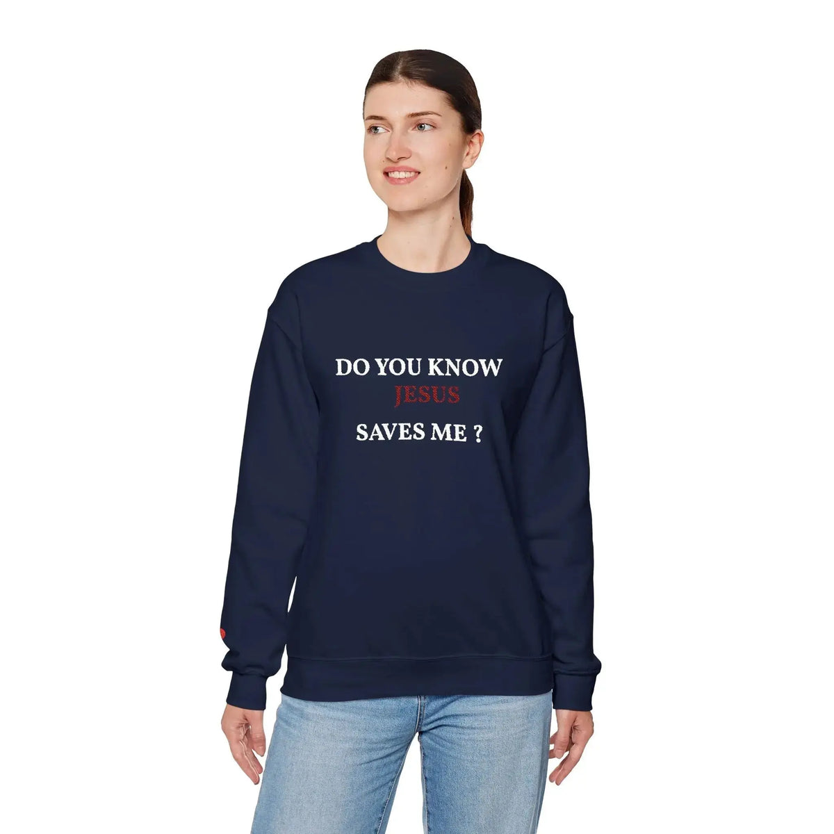 Bible truth crewneck sweatshirt worn, Christian women's clothing