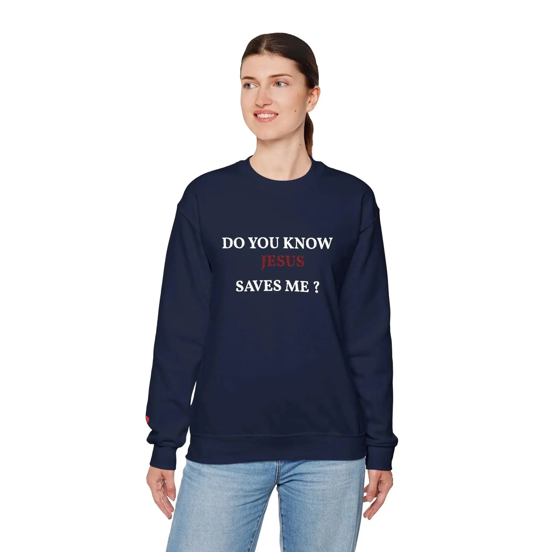 Bible truth crewneck sweatshirt worn, Christian women's clothing