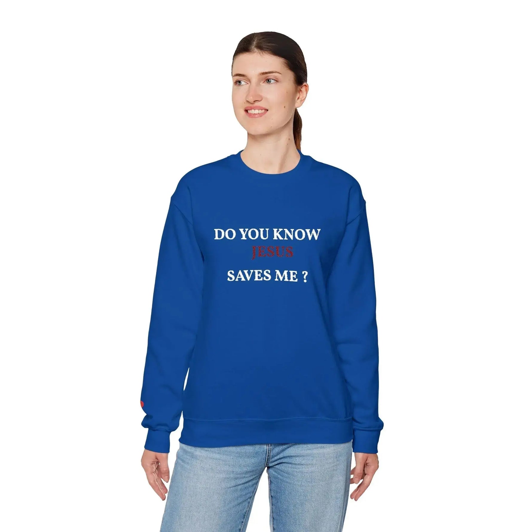 Christian faith crewneck in different colors, women's sweatshirt