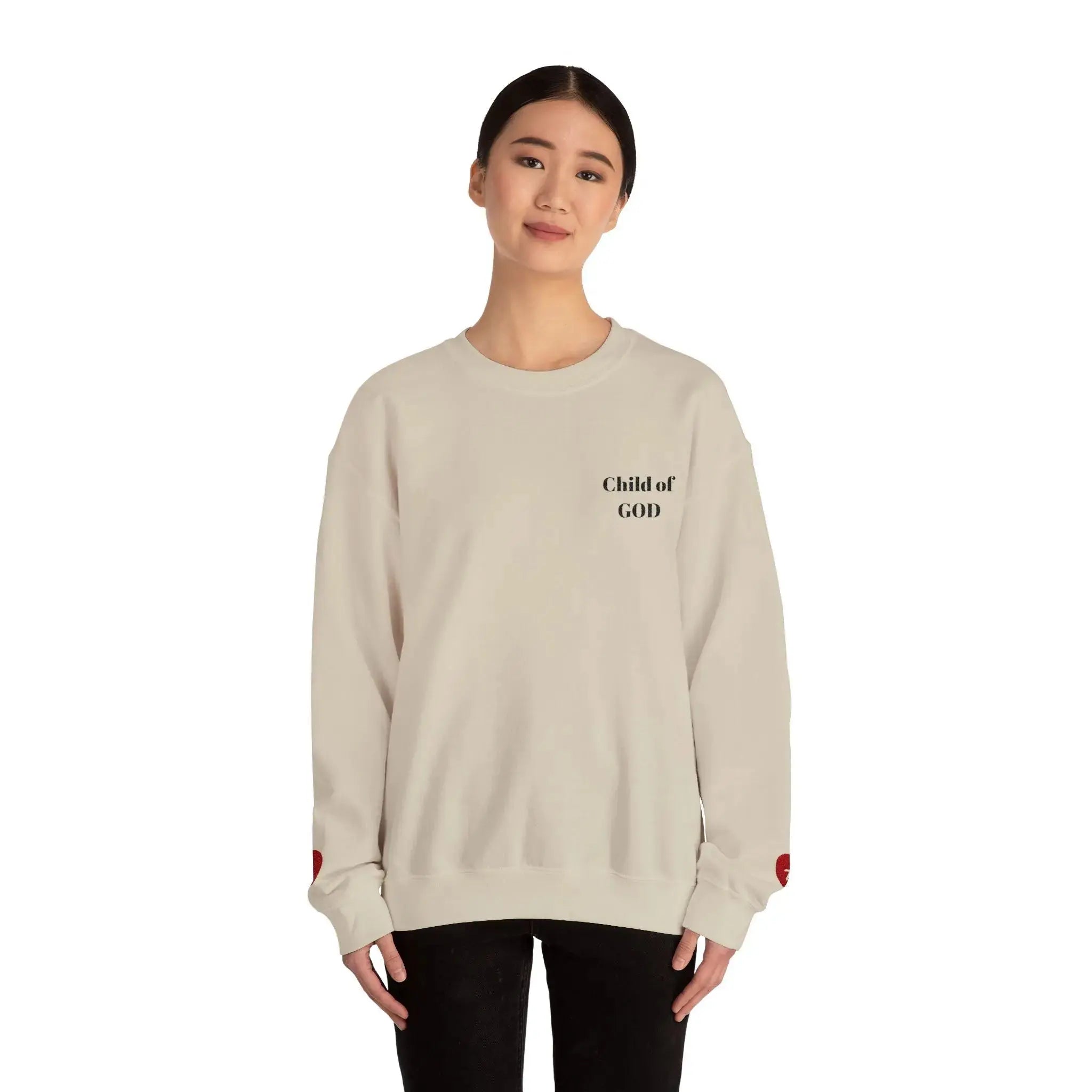 Faith based crewneck sweatshirt design, Christian women YESHUALL
