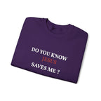 Christian women's Bible truth crewneck, faith apparel detail