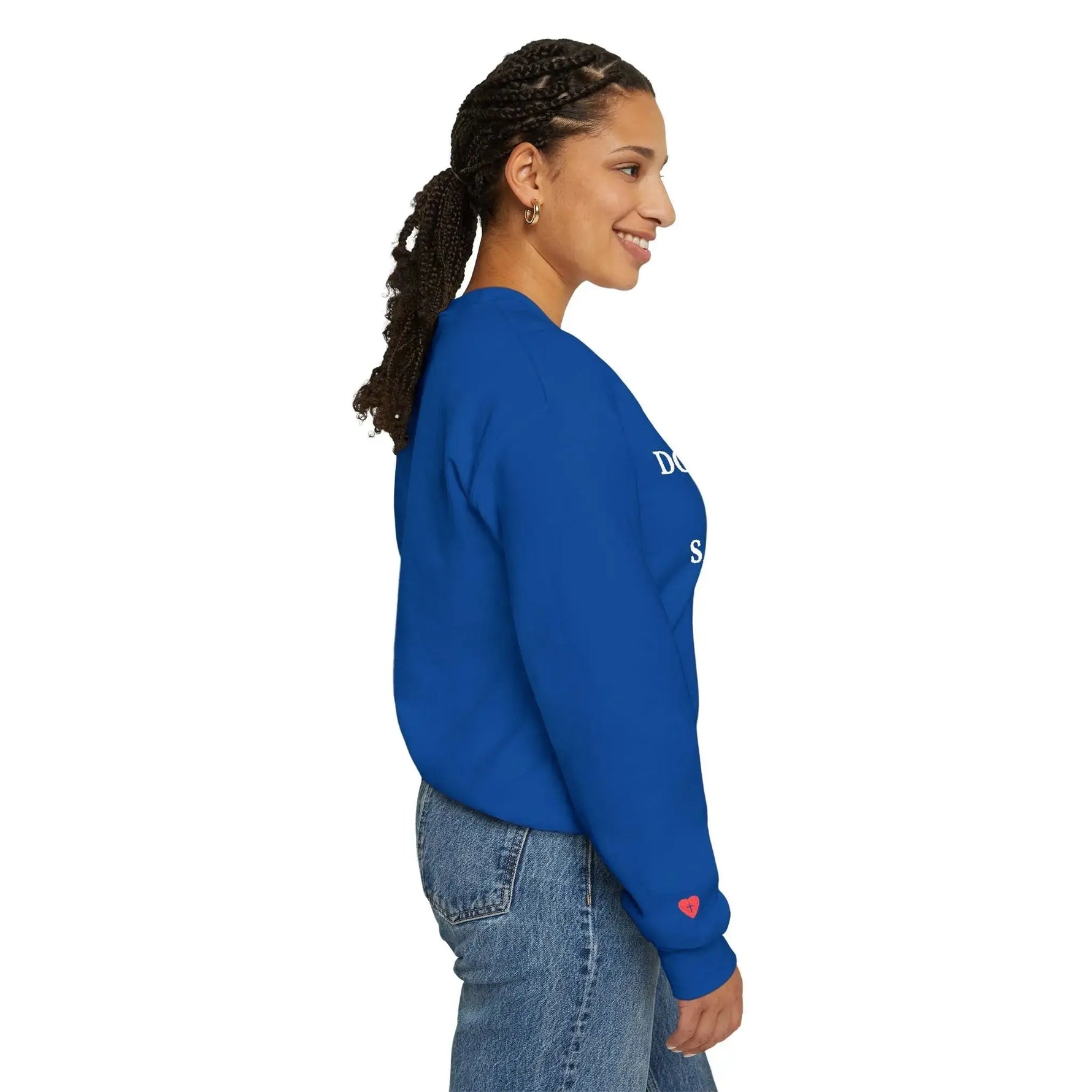 Bible truth sweatshirt detail shot, Christian women's apparel