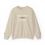 Bible truth sweatshirt front print detail, Christian women's clothing
