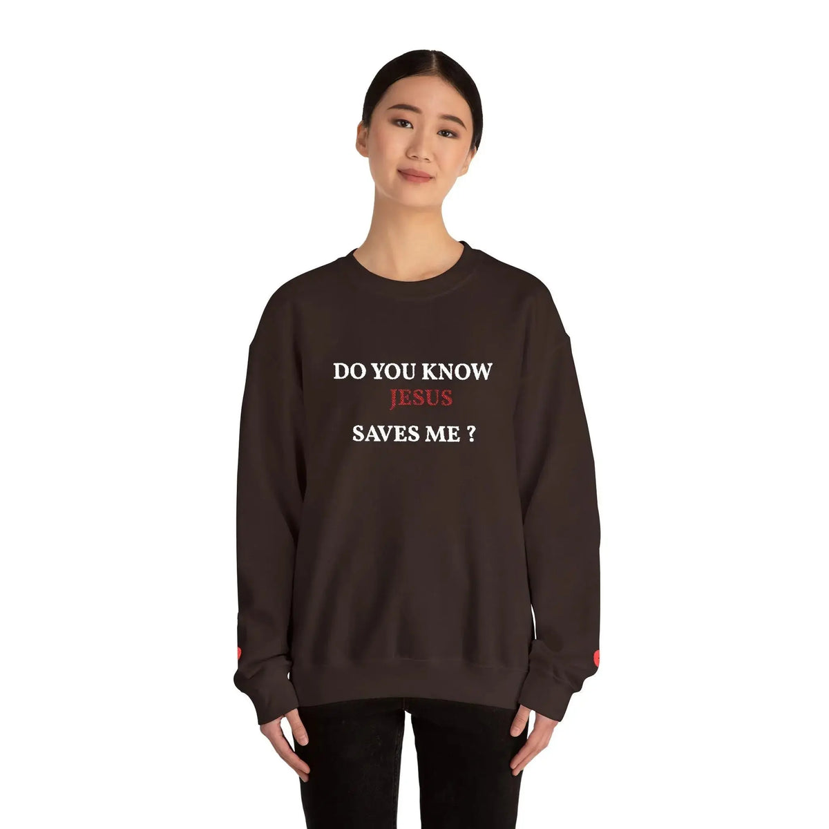 Bible truth sweatshirt packaging shot, Christian faith gift
