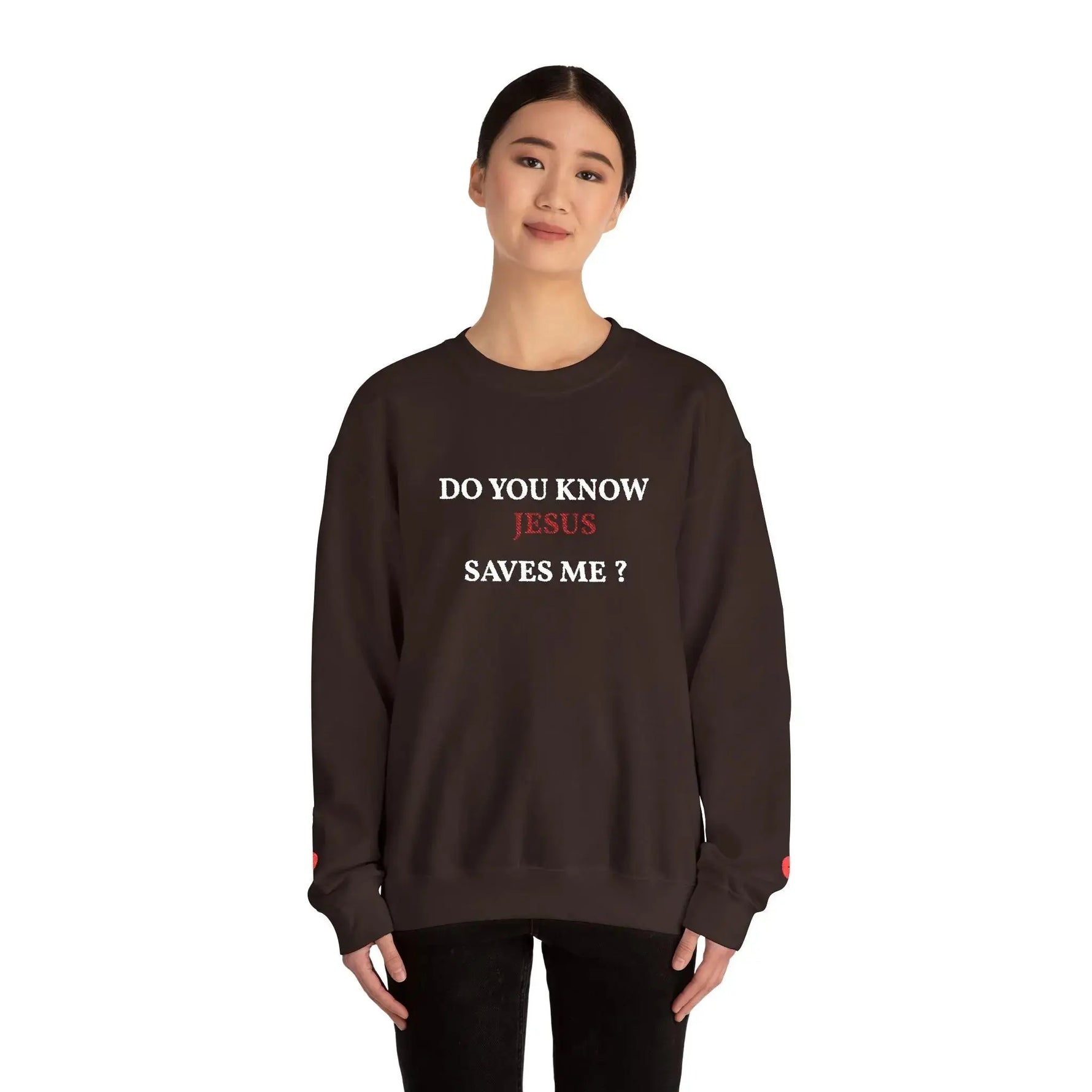 Bible truth sweatshirt packaging shot, Christian faith gift