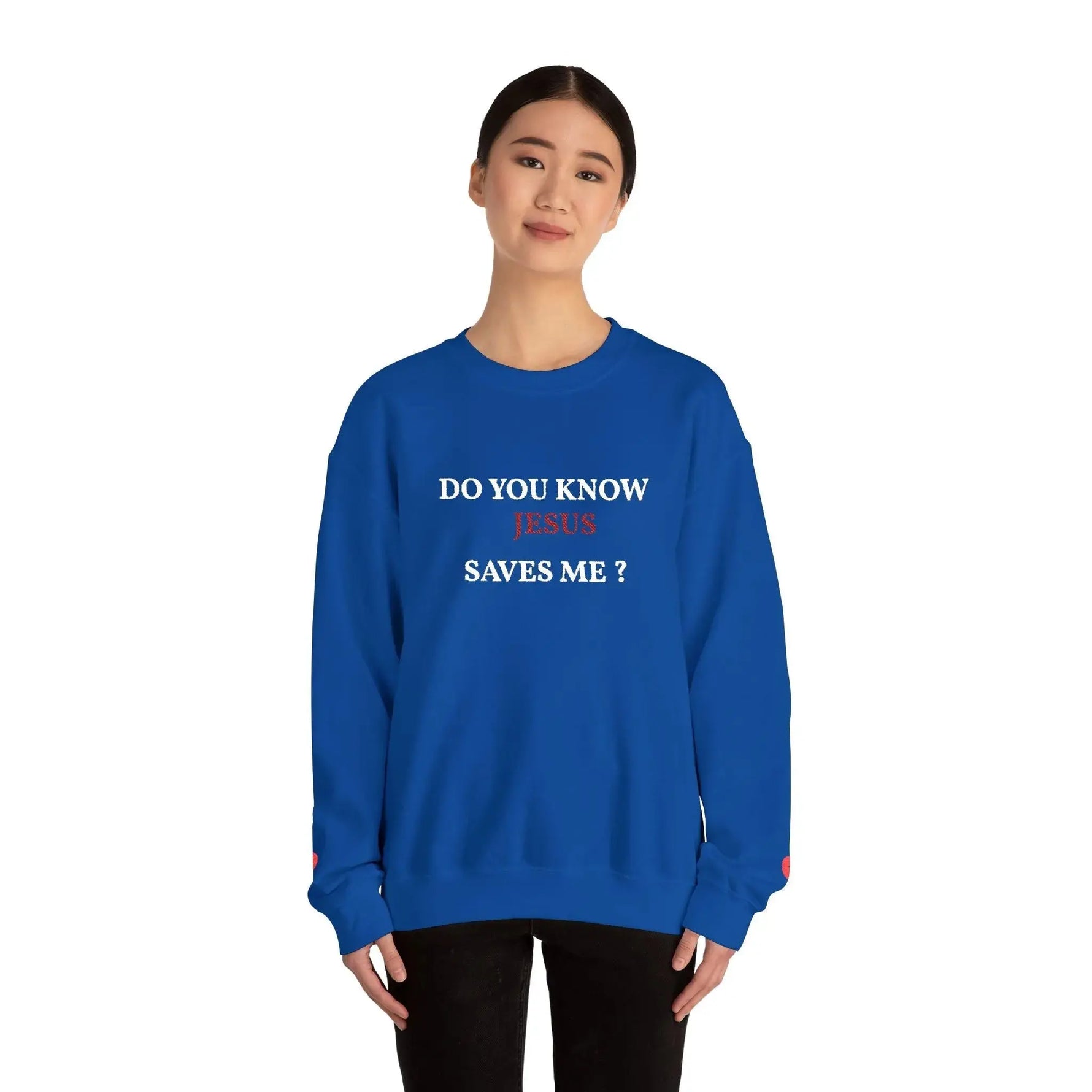 Bible truth crewneck worn casually, Christian women's apparel