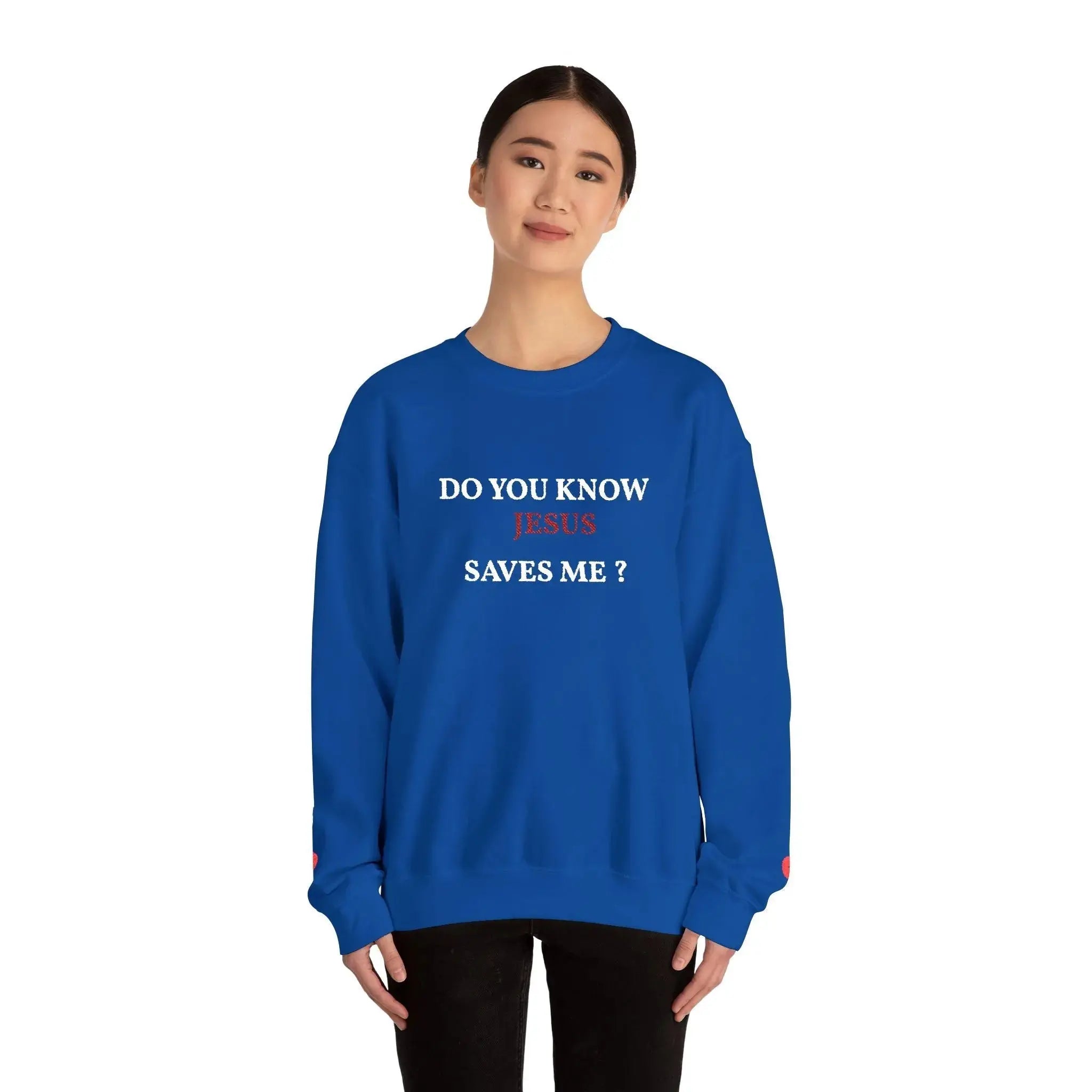 Bible truth crewneck worn casually, Christian women's apparel