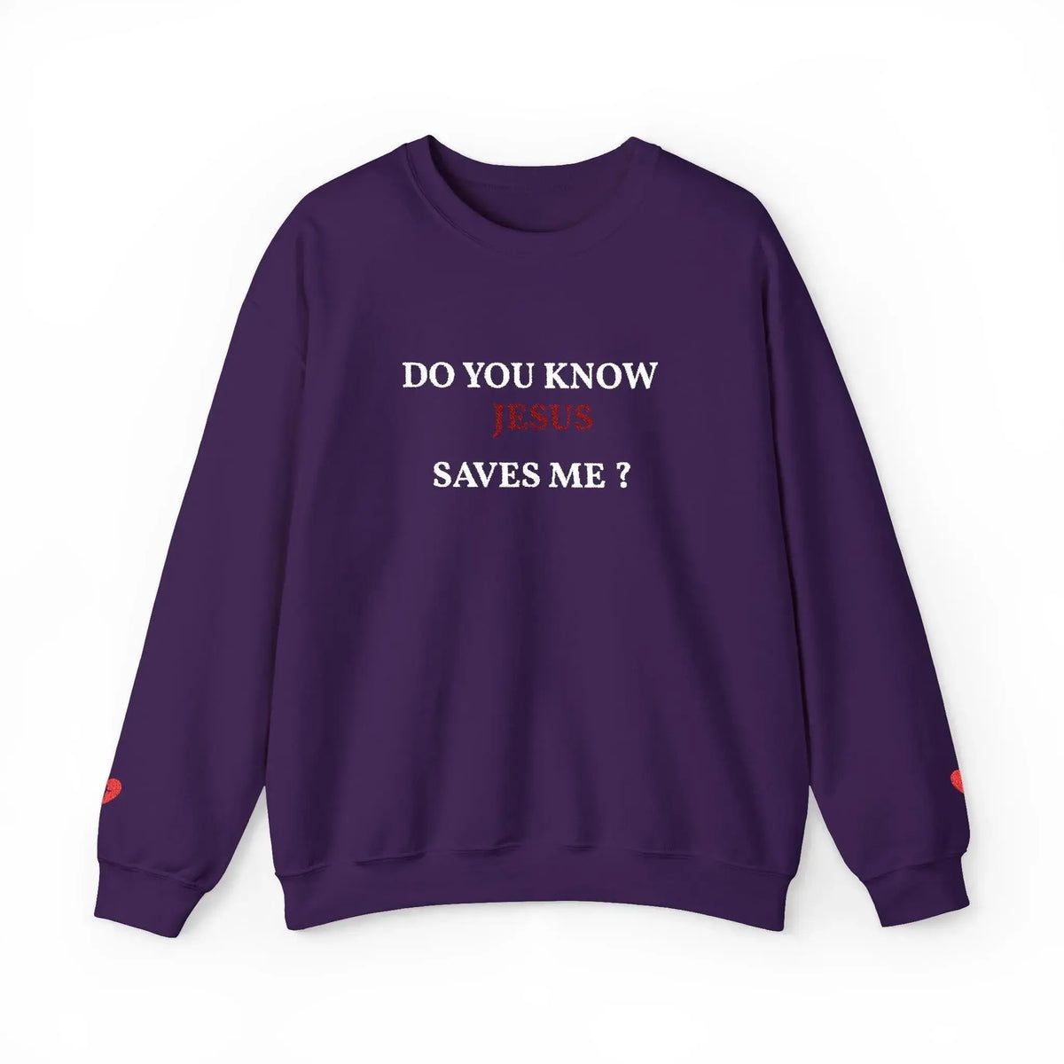 Faith crewneck sweatshirt fabric close-up, Christian women's clothing
