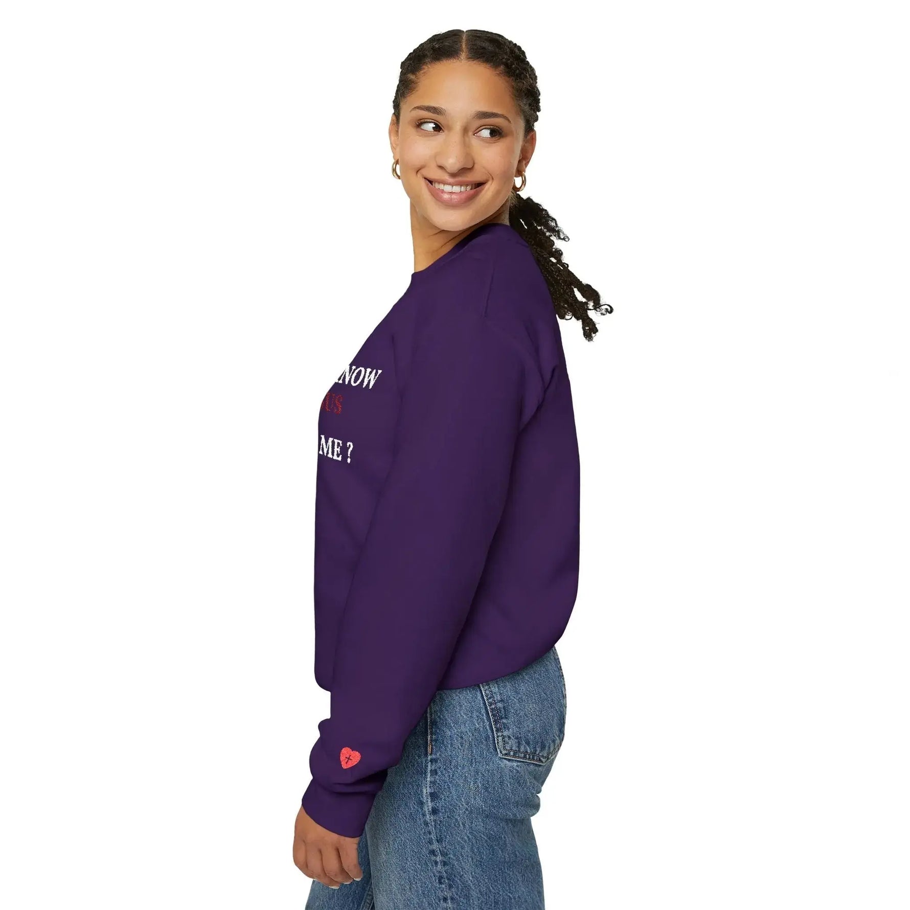 Faith crewneck sweatshirt multiple views, Christian women's top