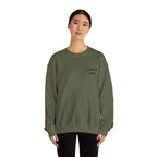 Faith crewneck sweatshirt model back, Christian women YESHUALL