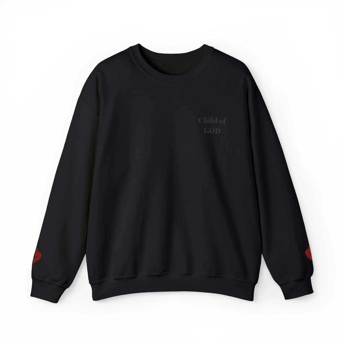 Bible truth sweatshirt embroidery detail, Christian faith clothing