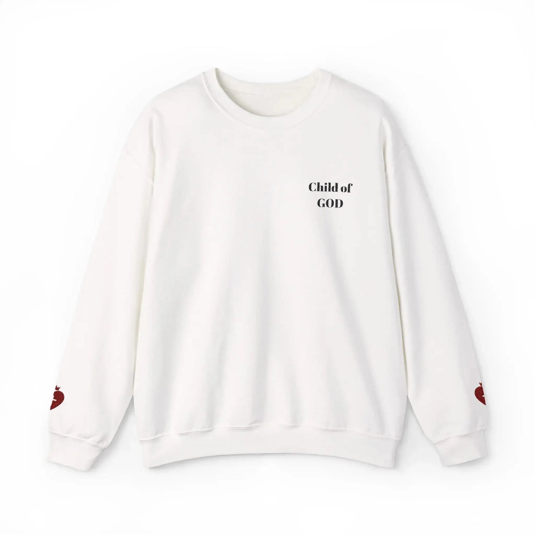 Woman wearing Bible faith crewneck sweatshirt, gift for her