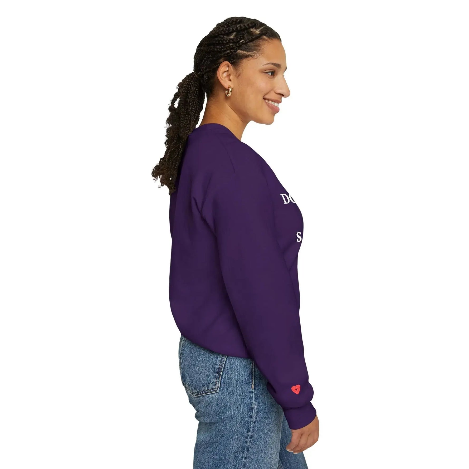 Christian Bible truth sweatshirt worn outdoor, faith apparel