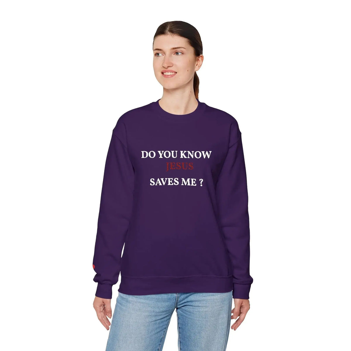 Bible truth sweatshirt embroidery close-up, Christian women