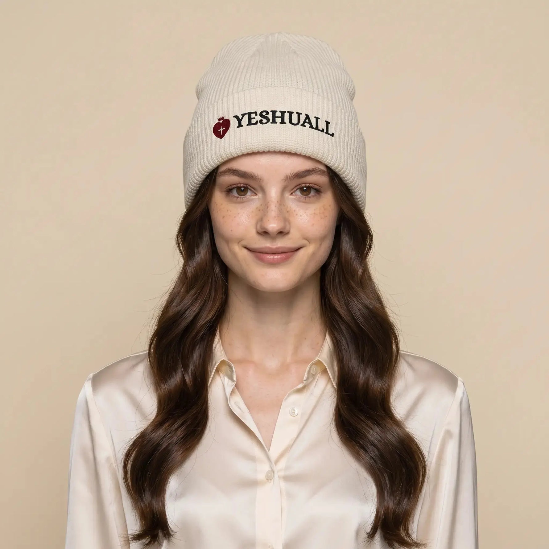 Christian faith beanie embroidered women's hat, YESHUALL accessories