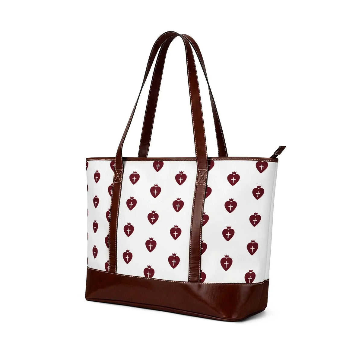 Christian women's handbag side view, faith based accessory YESHUALL