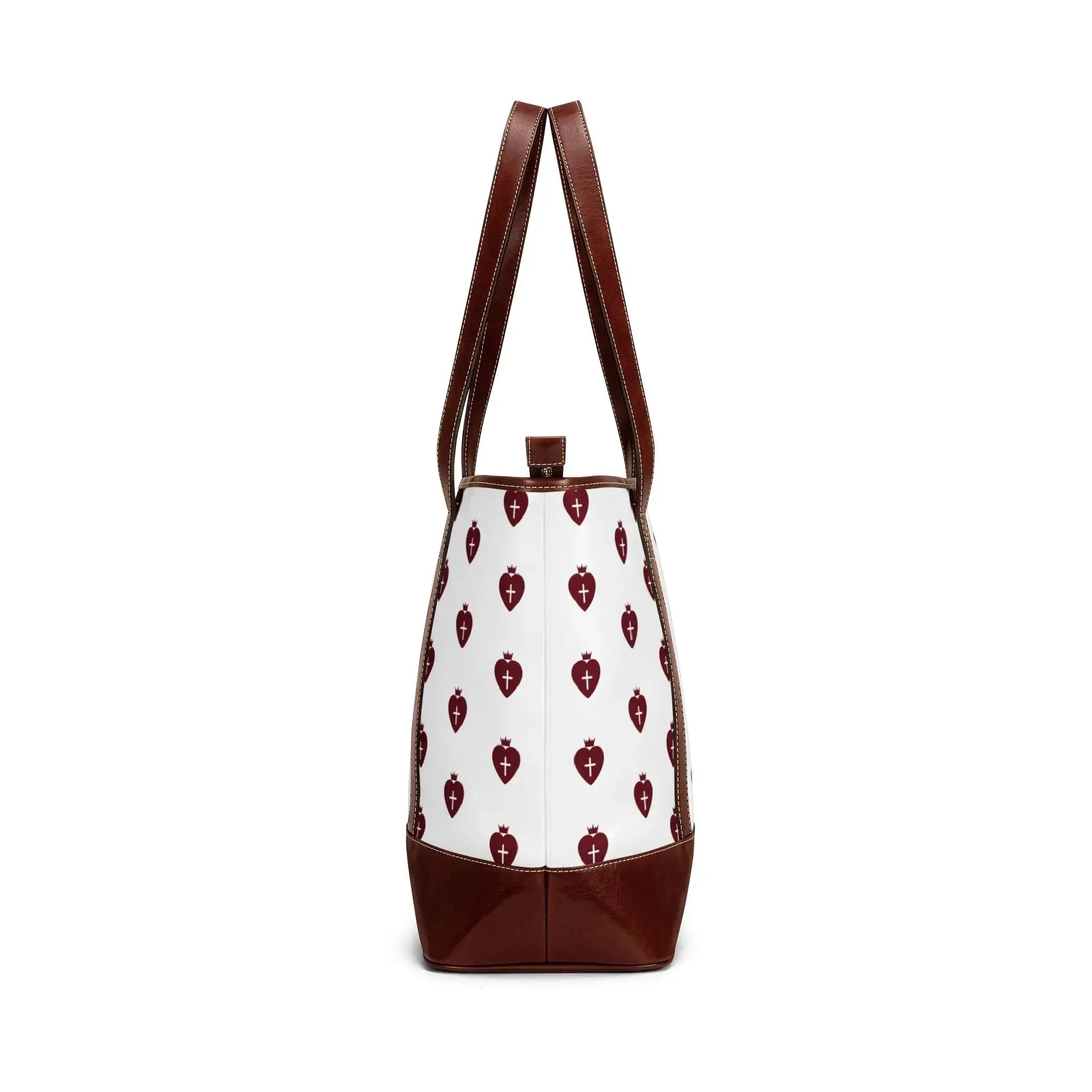 Faith handbag print detail close-up, Christian women's accessories