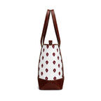 Faith handbag print detail close-up, Christian women's accessories