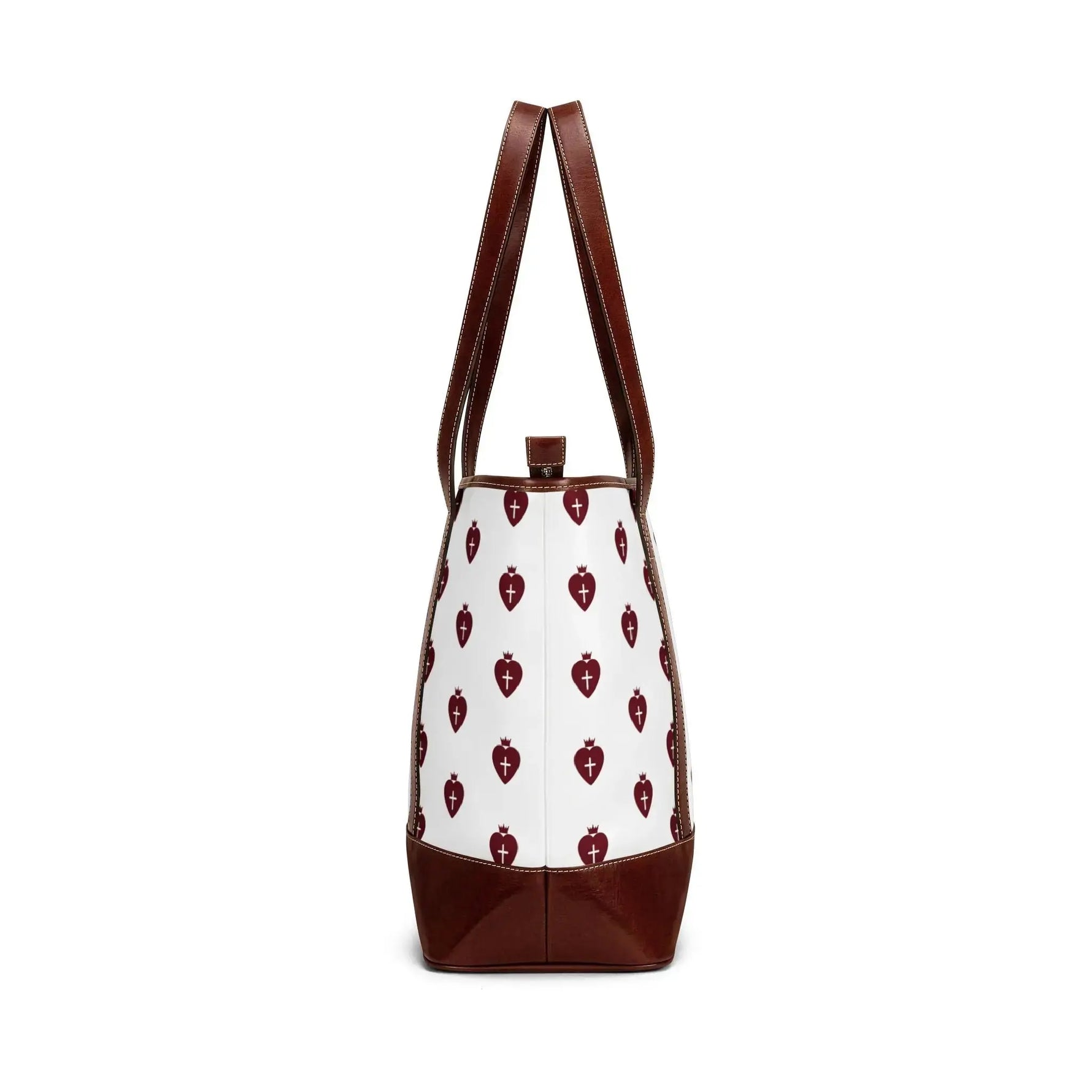 Faith handbag print detail close-up, Christian women's accessories