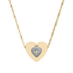 Christian Heart Necklace (Engraving) YESHUALL - YESHUALL