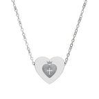 Christian Heart Necklace (Engraving) YESHUALL - YESHUALL