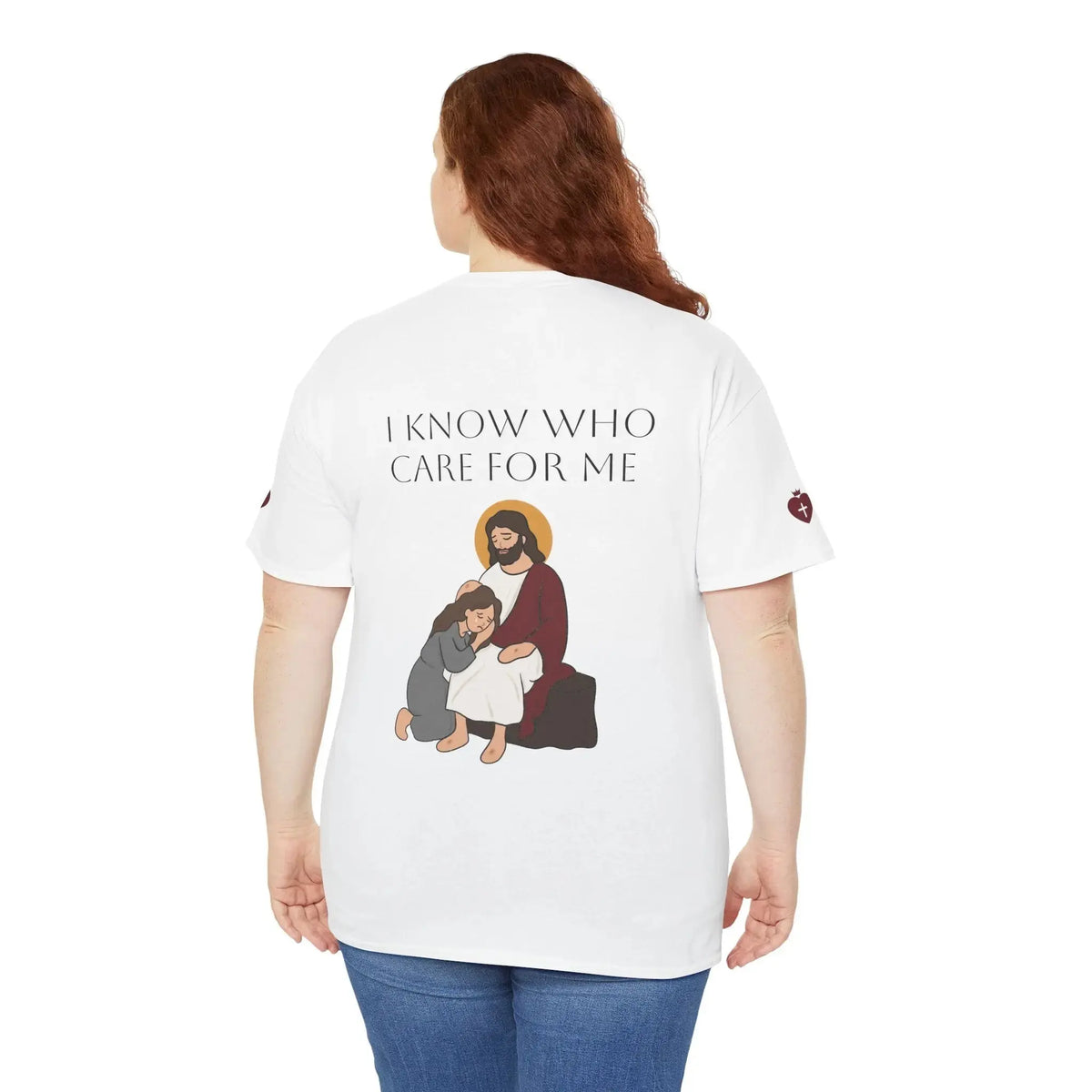 Christian heavy cotton faith tee in different colors, women's shirt