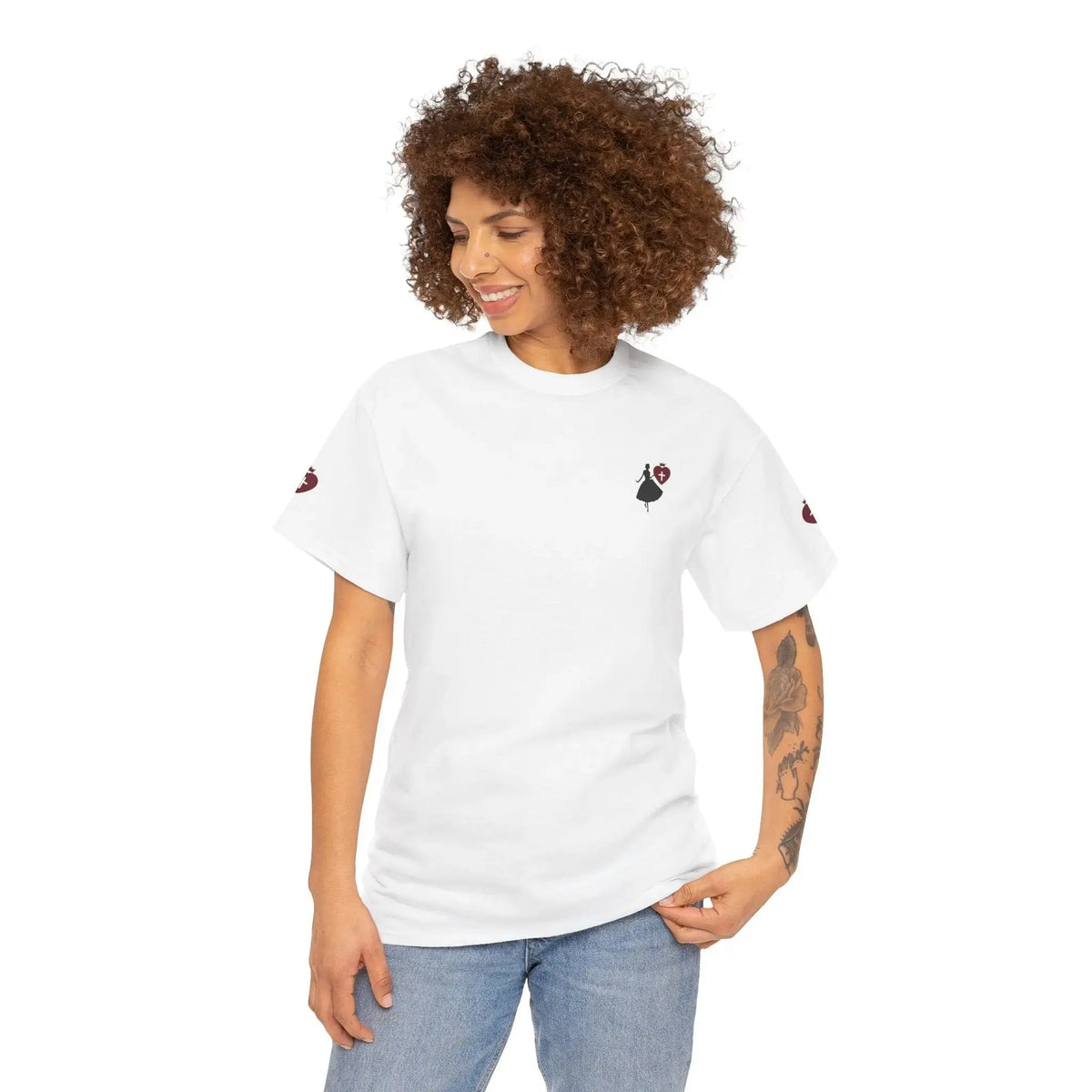 Faith heavy cotton tee color options, Christian women's apparel