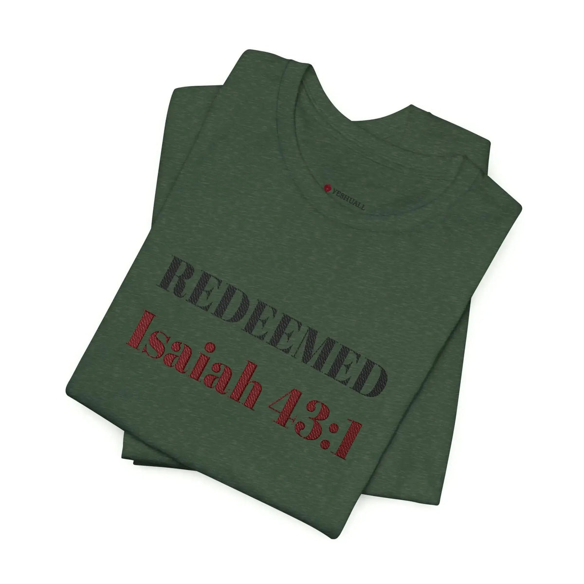 Christian short sleeve faith tee side view, women's clothing