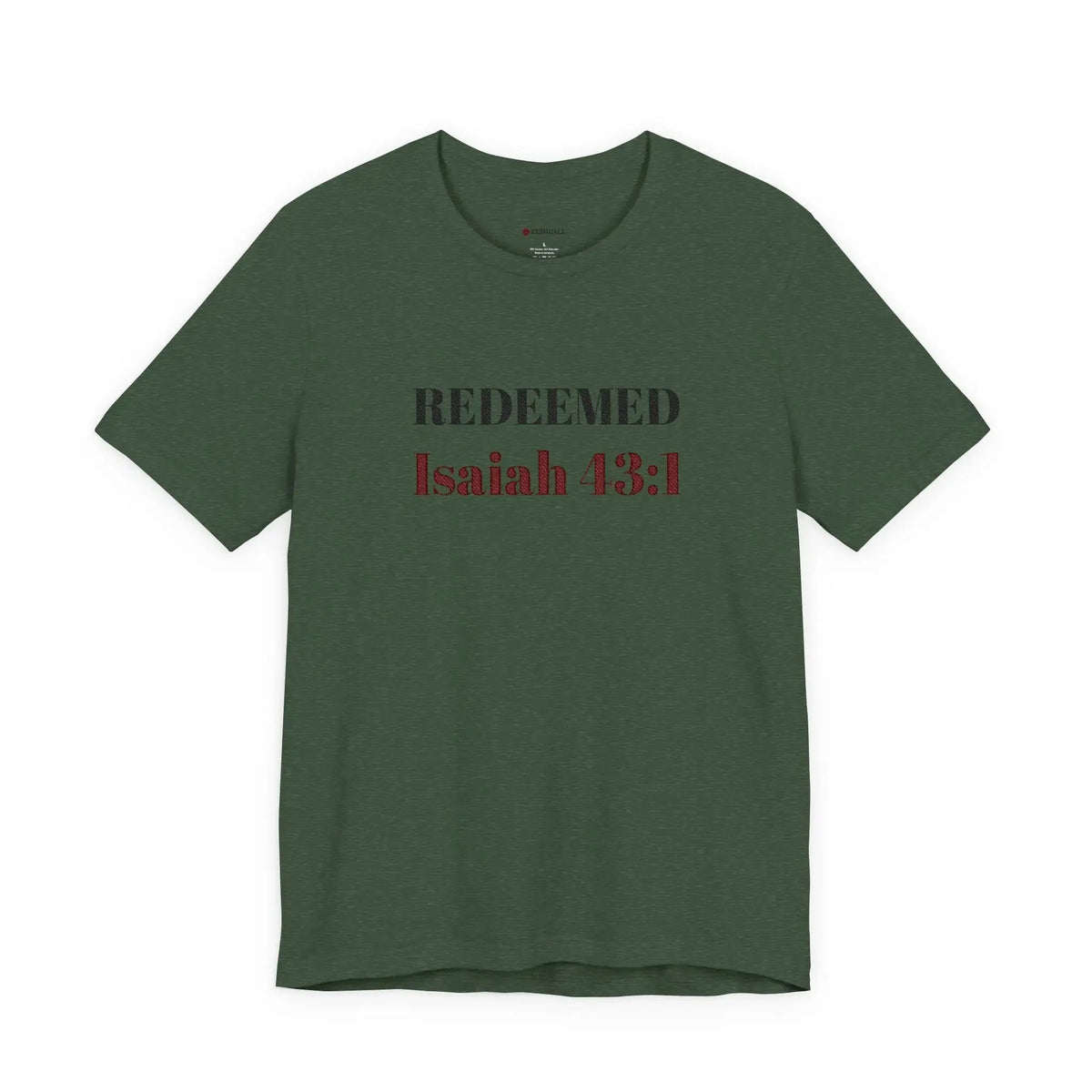 Woman wearing Christian faith short sleeve tee, gift for her