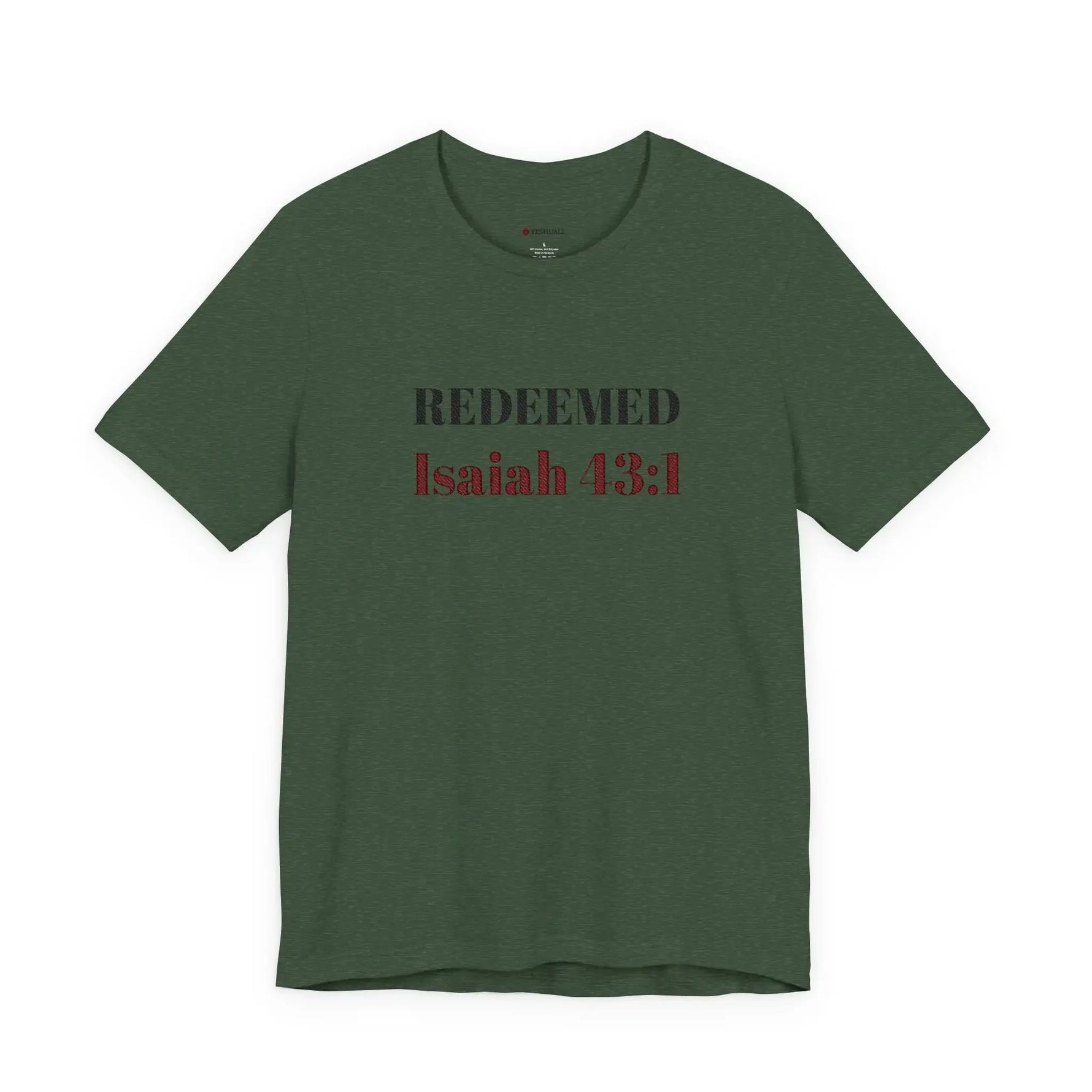 Woman wearing Christian faith short sleeve tee, gift for her