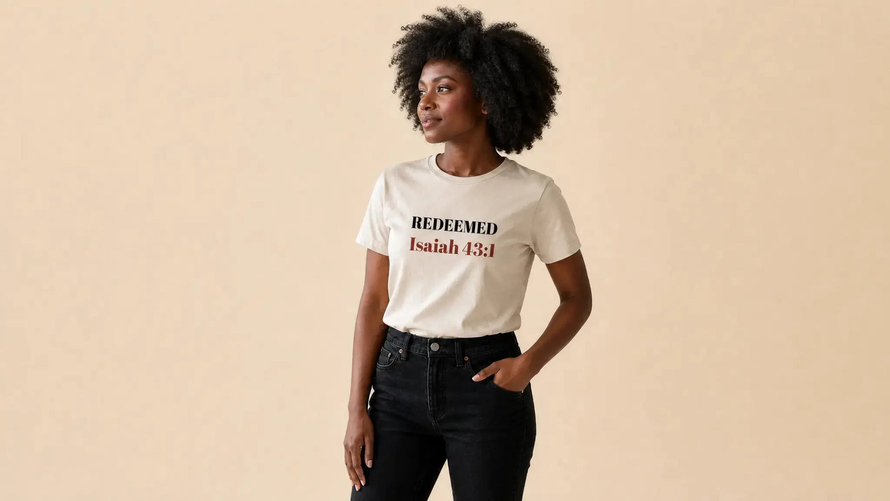 Christian short sleeve tee Bible verse, women's faith apparel YESHUALL