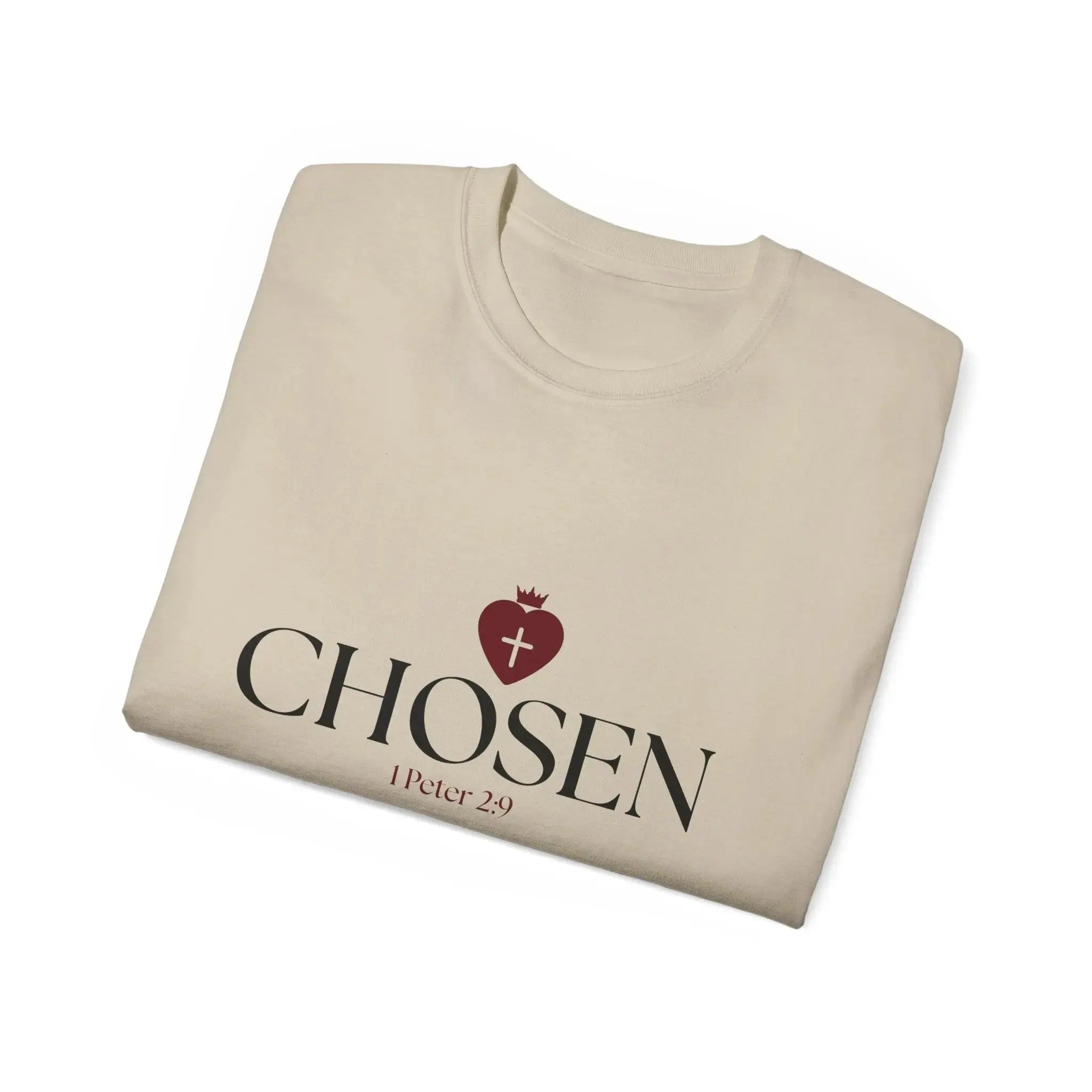 CHOSEN Bible verse t-shirt white, Christian women's gift YESHUALL, view 13