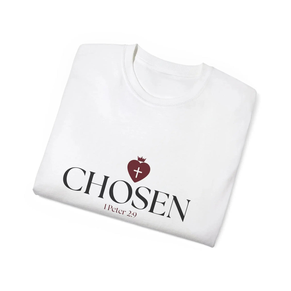 CHOSEN Bible verse t-shirt white, Christian women's gift YESHUALL, view 9